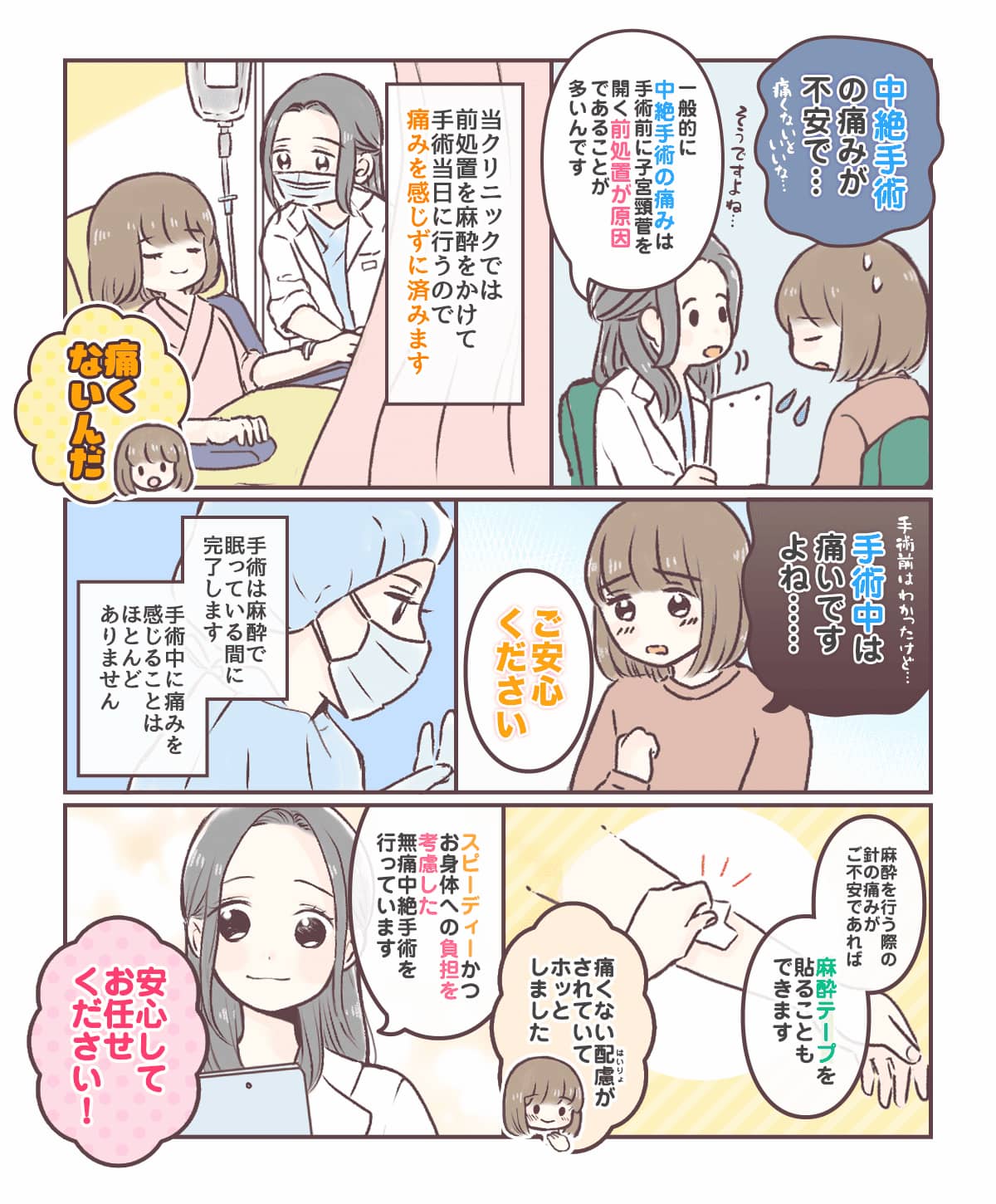 中絶手術が受けられる期間（妊娠週数）と術後の後遺症（不妊症）について漫画で解説