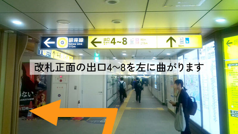 東京メトロ「上野駅」昭和通り南方面改札からの道順：２